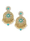 Sky Blue New Jhumka Design For Party And Functions Latest Earrings Collection 1898